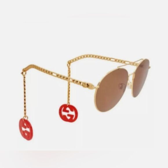 Gucci Round 61mm Sunglasses.NWT - Picture 2 of 12